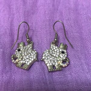 Bling Bling Elephant Earrings